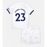 Tottenham Hotspur Pedro Porro #23 Hemmaställ Barn 2023-24 Korta ärmar (+ Korta byxor)